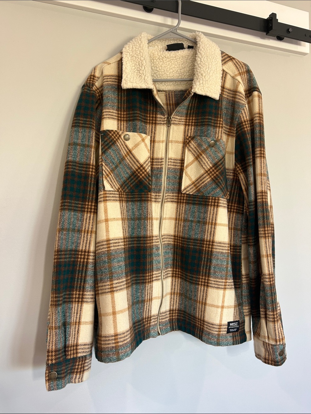 WESC Men's Plaid Jacket
